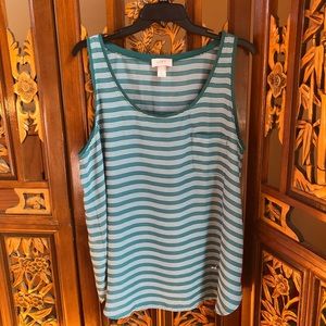 Loft Striped Pocket Tank